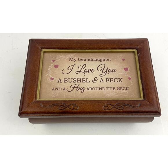 The Bradford Exchange Other - Granddaughter I Love You A Bushel and A Peck Wooden Music Box Bradford Exchange